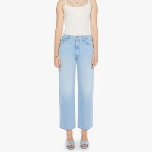 MOTHER Blue Straight Leg Jeans
